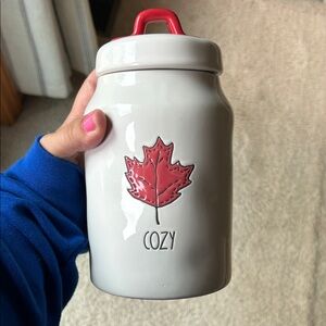Rae Dunn Cozy Leaf Canister